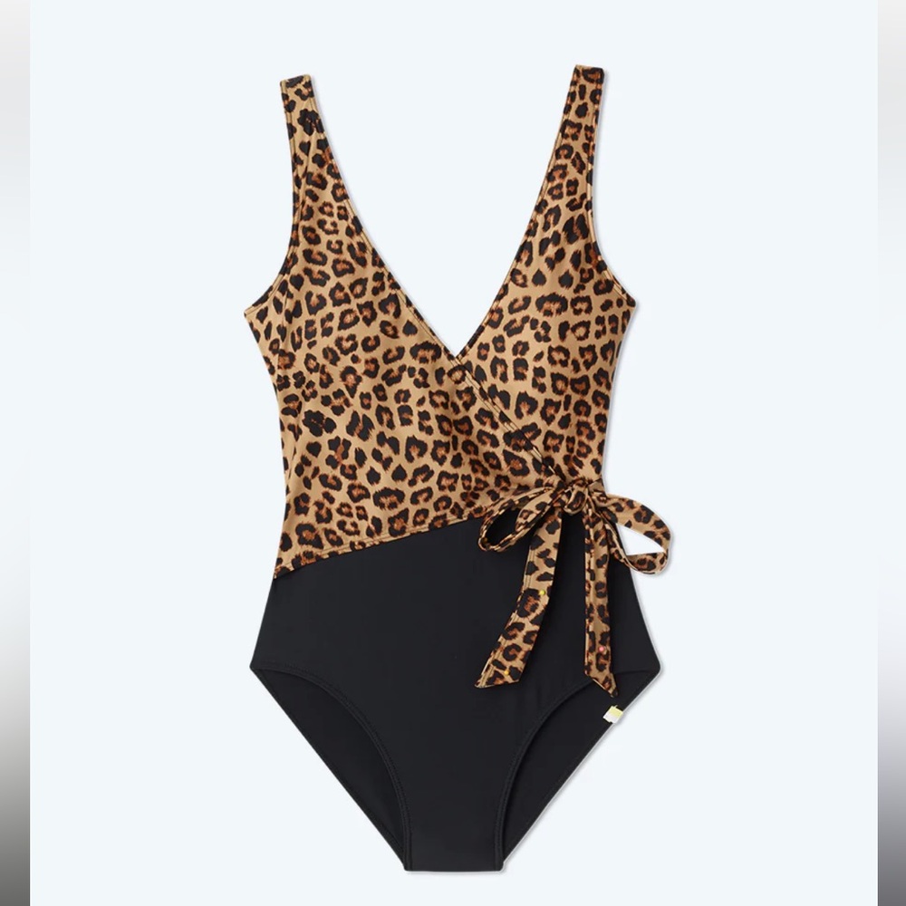 SUMMERSALT Leopard + Black Women's One Piece Swimsuit